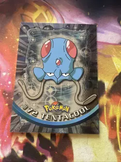 1999 Topps Pokemon Tentacool HOLO Foil Blue Logo #72 - Lp - Image 1