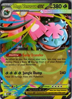 Mega Venusaur ex - MEP 013 Holo Pokemon TCG NM - Image 1