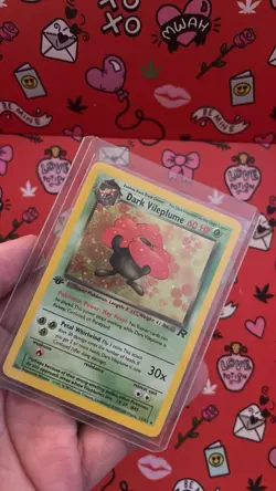 Pokemon TCG Dark Vileplume Team Rocket 13/82 1st Edition Holo Rare Card - Image 1