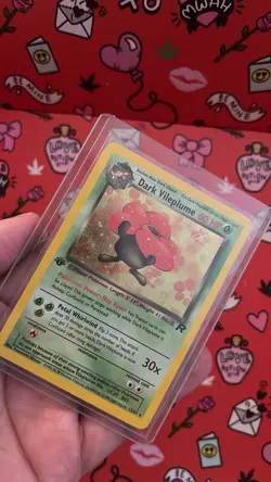 Pokemon TCG Dark Vileplume Team Rocket 13/82 1st Edition Holo Rare Card - Image 2