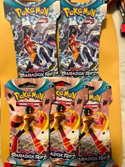 Pokemon TCG S&V: Paradox Rift Sleeved Booster Packs (Lot Of 5) Factory Sealed - Image 1