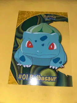 2000 TOPPS Pokemon #01 Bulbasaur PC2 TV Animation CLEAR see-through card - Image 1
