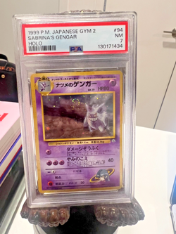 1999 Pokemon Japanese Gym 2 Sabrina’s Gengar Holo PSA 7 #94 Near Mint SWIRL - Image 4