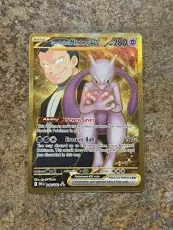 Team Rocket's Mewtwo ex - 240/182 - Pokemon Destined Rivals Hyper Rare-M/NM - Image 2