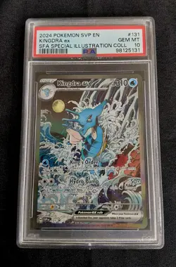 2024 POKEMON SVP EN-SV BLACK STAR PROMO #131 KINGDRA EX PSA 10 - Image 1