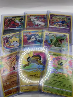 Pokemon TCG Amazing Rare Complete 9 Card Set Vivid Voltage Shining Fates M-NM - Image 1