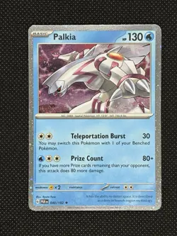 Pokemon TCG PALKIA 040/182 Cosmos Holo Rare Paradox Rift Blister Promo - Image 1