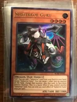 Yugioh Subterror Guru BLHR-EN084 Ultra Rare 1st Edition - Image 1