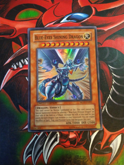 Blue-Eyes Shining Dragon - MOV-EN001 - Super Rare - Limited Edition Yugioh LP - Image 1