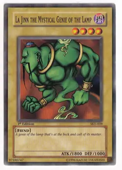 YU-GI-OH La Jinn the Mystical Genie of the Lamp - SKE-009 - 1st Edition - Common - Image 1