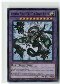 Yugioh Arcana Force EX - The Chaos Ruler SUDA-EN034 Super Rare 1st Ed NM - Image 1