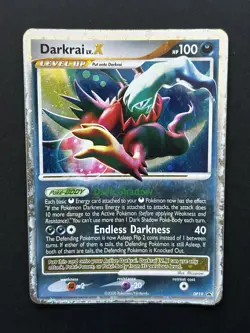 Pokemon Card - Darkrai LV.X DP19 Diamond & Pearl Black Star Promo Holo - Image 1
