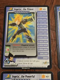 Dragon Ball Z cards Vegeta cell saga Personality - Image 4