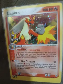 Pokemon TCG Blaziken Holo Rare Card Ruby Sapphire 3/109 Mint Never Played - Image 1