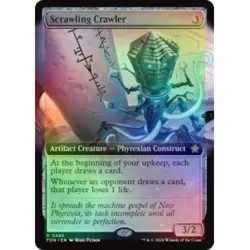 FOIL SCRAWLING CRAWLER (EXTENDED ART) X4 Foundations FDN Magic MTG MINT CARD - Image 1