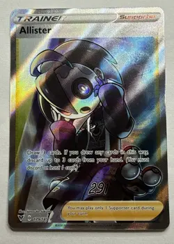 Allister Vivid Voltage Holo Full Art Card 179/185 Near Mint/Mint Pokemon TCG - Image 1