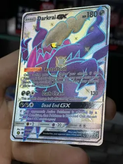 Darkrai GX SV70/SV94 Hidden Fates 2019 Shiny Vault Holo Pokemon Card TCG - Image 5