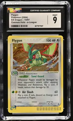 CGC 9 MINT Flygon 2004 EX Dragon 15/97 Cosmos Holo - e-League Pokemon Card - Image 1
