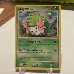 2009 Shaymin 38/127 Platinum Holo Rare Swirl LP Pokemon TCG Card - Image 1