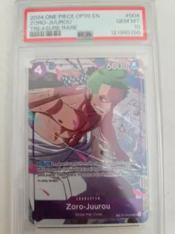 PSA 10 Zoro-Juurou Treasure Rare Card ST18-004 OP-09 Emperors One Piece TR - Image 1