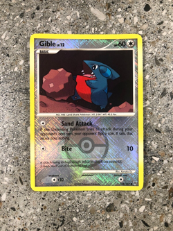 Pokemon TCG Cards Gible 106/147 Crosshatch Reverse Holo League Promo NM-M - Image 1