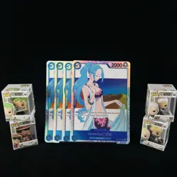 One Piece Card Game 4x Playset Nefeltari Vivi EB02-026 Super Rare NM English - Image 1