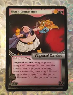 2003 Score CCG - TCG, Rare Foil 5 Star DBZ Card, Black Choke Hold, Preview #5 - Image 2