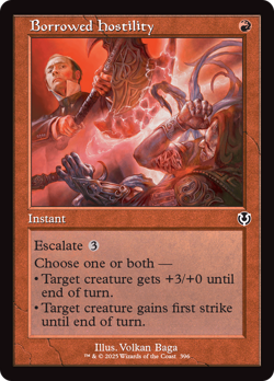 Borrowed Hostility (Retro Frame) [Innistrad Remastered] Foil Near Mint - Image 1