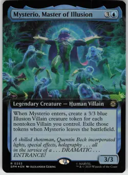 MTG Mysterio, Master of Illusion (Extended Art) Foil NM Marvel's Spider-Man Magi - Image 1