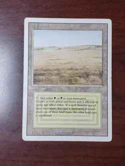 Savannah MTG Revised 3rd Edition LP/MP Dual Land Magic Adult Owned - Image 1
