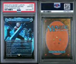 2025 MTG SECRET LAIR DROP #1865 CLOUD'S BUSTER SWORD PSA 10 - Image 3