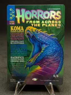 Magic the Gathering MTG Secret Lair - Monstrous Magazines Foil NM - Image 2