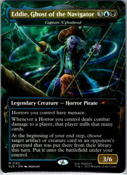 MTG Eddie, Ghost of the Navigator Regular #2183 Secret Lair: Iron Maiden NM - Image 1