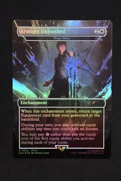 MTG Armiger Unleashed - Forge Anew (Rainbow Foil) Secret Lair Final Fantasy 7002 - Image 1