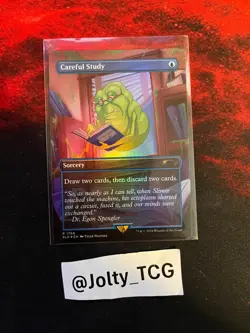 MTG - Careful Study - SLD 1768 - Secret Lair Ghostbusters - Rainbow Foil - Image 1