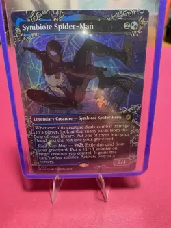 MTG Symbiote Spider-Man (Borderless Foil) Marvel's Spider-Man 217 NM - Image 1
