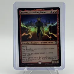 Electro, Assaulting Battery #0076 -FOIL-Marvel's Spider-Man SPM MTG - Image 1