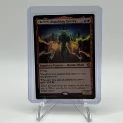 Electro, Assaulting Battery #0076 -FOIL-Marvel's Spider-Man SPM MTG - Image 2