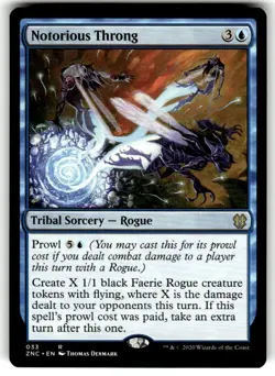 MTG 1x Notorious Throng # 33 Commander Zendikar Rising Magic the Gathering x1 NM - Image 1