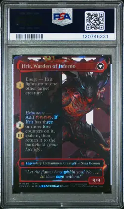 2025 MTG FINAL FANTASY CLIVE, IFRIT'S DOMINANT/IFRIT, WARDEN OF INFERNO PSA 10 - Image 2