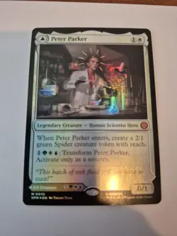 1x MTG - Peter Parker - FOIL Mythic Spider-Man #10 NM x1 - Image 1