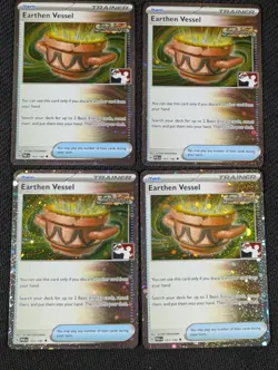 4x Pokemon Earthen Vessel Prize Pack Series Holofoil PAR 163/182 - Image 1