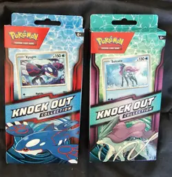Set Of 2 Pokemon Knockout Collection Kyogre And Suicune Sealed Packages - Image 1