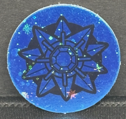 Starmie Blue Holo -2000 Nintendo TCG Wizards Of The Coast Pokemon Deck Coin WOTC - Image 1