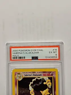2000 Pokemon Sabrina's Alakazam Gym Challenge Holo 16/132 PSA 6 - Image 2