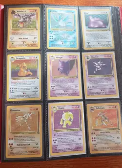 Pokemon Fossil Unlimited Complete Set 62/62 HP-EX - Image 1