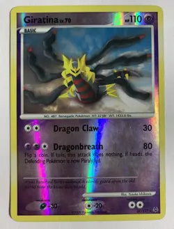 Pokemon TCG Giratina Lv 55 - 9/127 Platinum Reverse Holo MP. See Included Photos - Image 1
