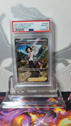PSA 10 Cheren's Care GG58/GG70 Gem Mint Full Art 2023 Pokemon Crown Zenith - Image 3