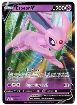 Pokemon TCG Espeon V SWSH201 Sword & Shield Black Star Promo Ultra Rare - Image 1