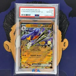 💎PSA 10 GEM MINT 2025 Pokemon Destined Rivals CYNTHIA'S GARCHOMP EX #104 - Image 2